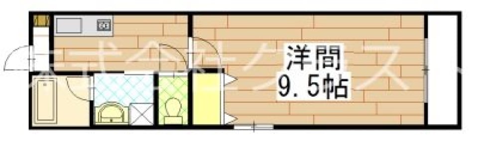 駅チカ角部屋、ひとりぐらしのオアシス。の間取り図
