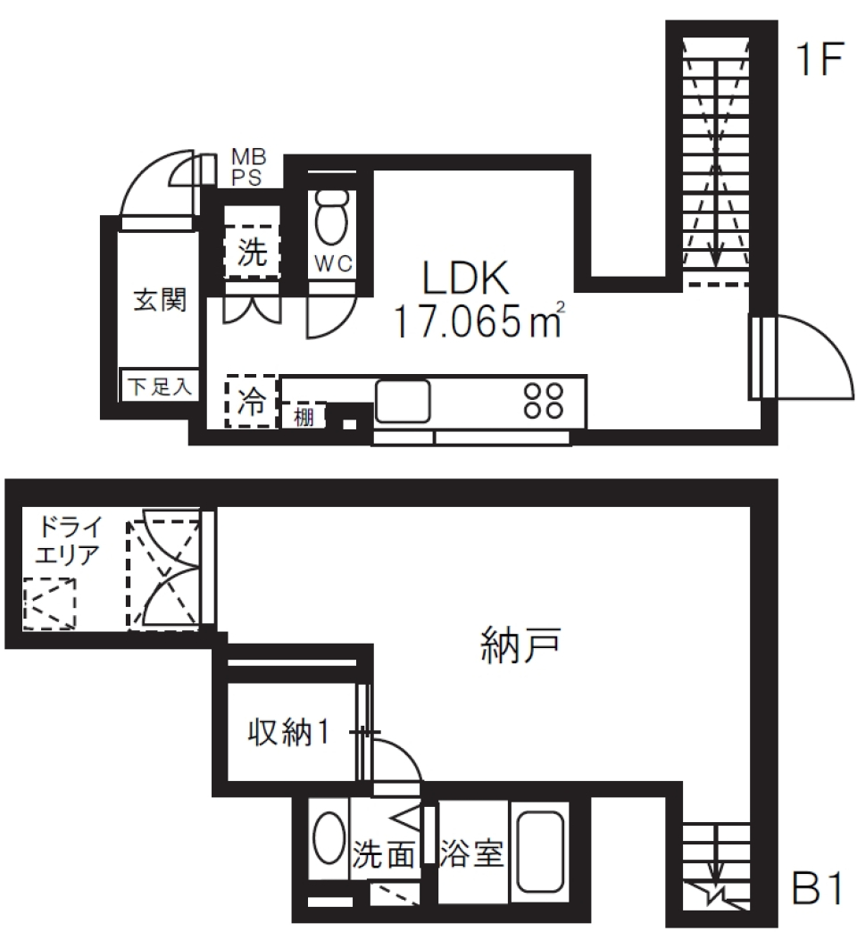 コンクリートオアシスへようこそ［新築］の間取り図