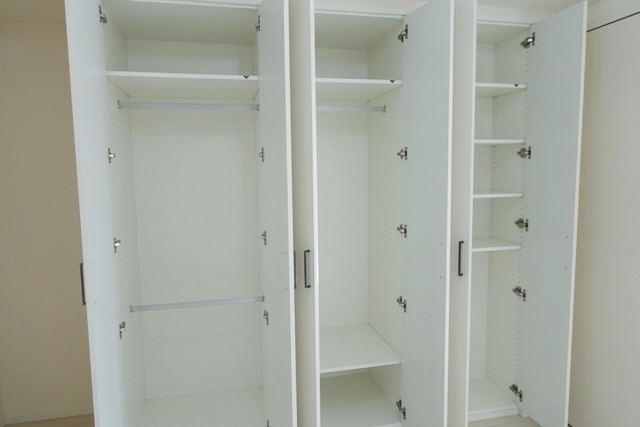 ダイニングキッチンにはクローゼットが付いています。
※写真は同タイプ住戸です。