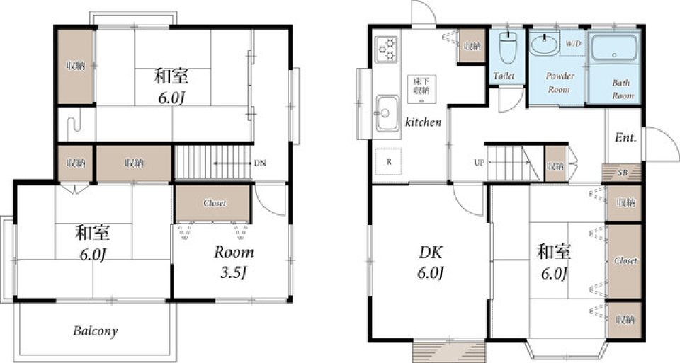 斎藤分町戸建［ペット可］の間取り図
