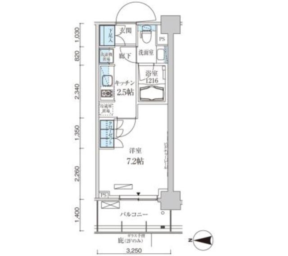 好き！が溢れるひと部屋に [ペット可]の間取り図