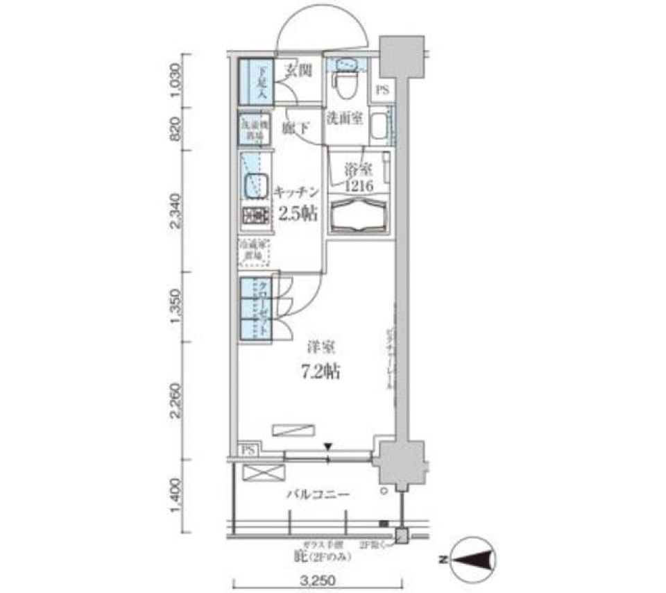 心落ち着くひと部屋に [ペット可]の間取り図