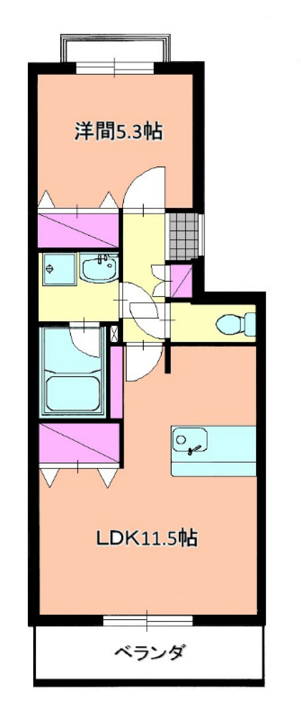 THE FASSIONABLE room in 浜北の間取り図