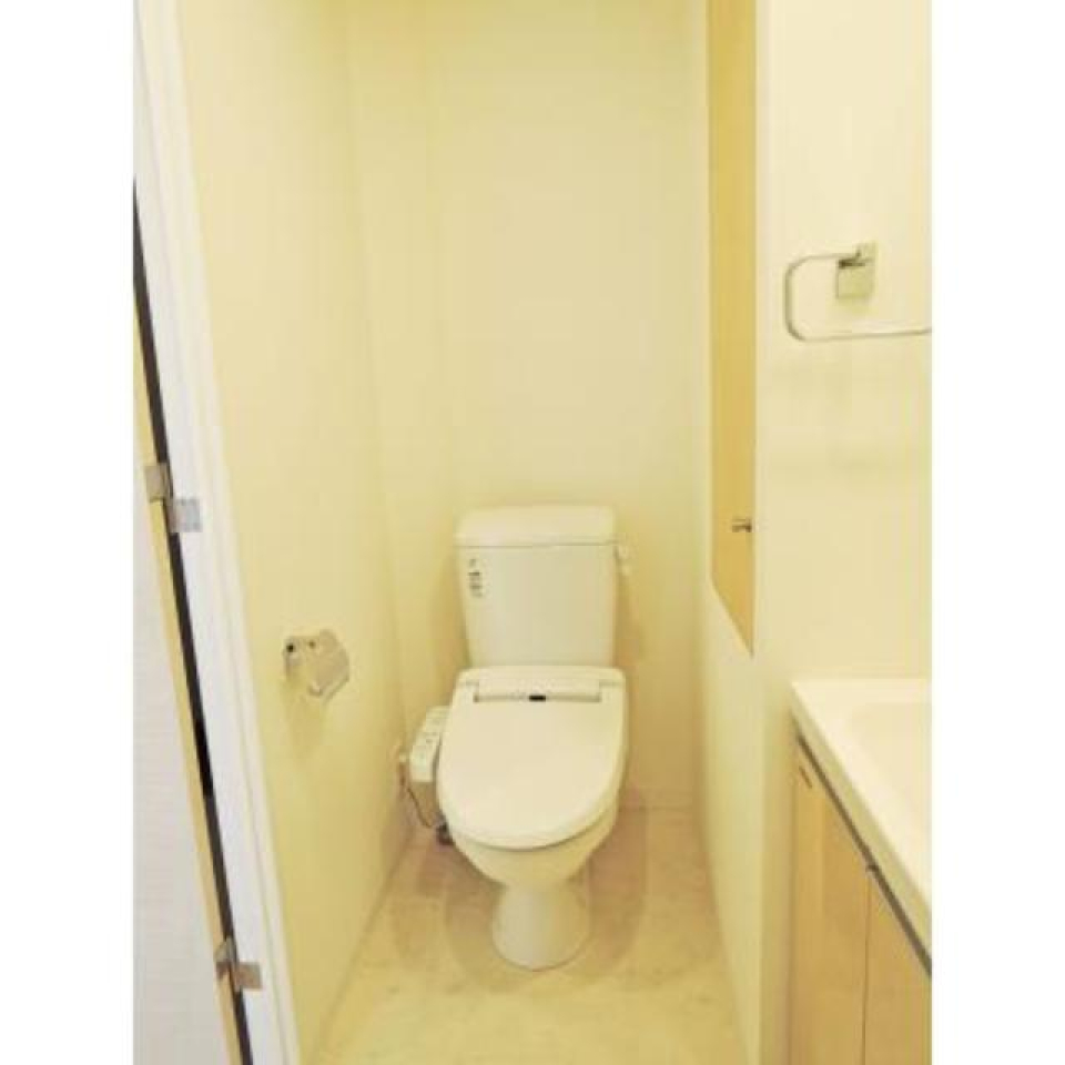 トイレのある空間に洗面台があるので、手を洗うのもここでスメしちゃいましょう。※写真は同タイプ住戸です。