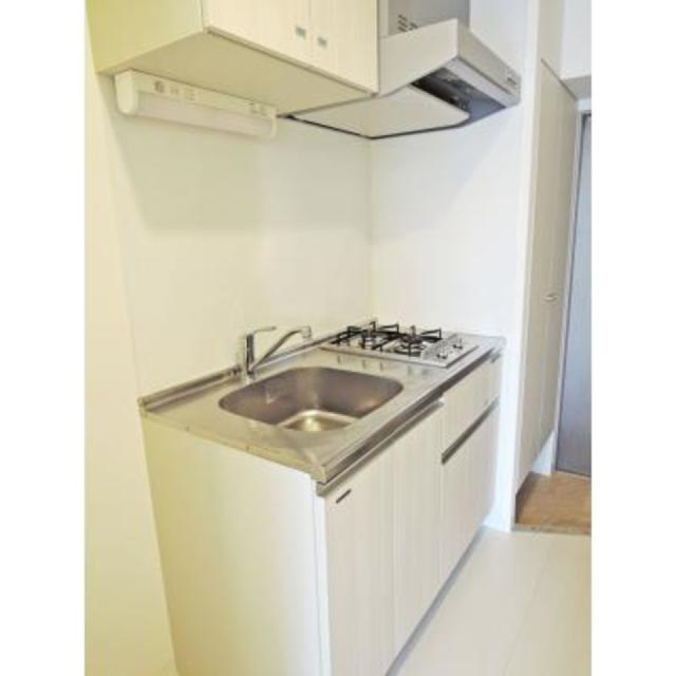 ２口のガスコンロが設置されています。※写真は同タイプ住戸です。