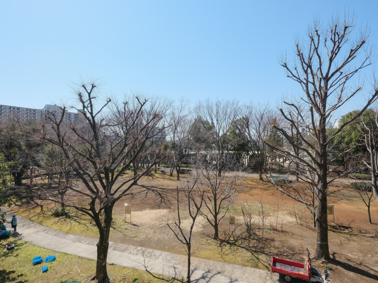 四季の香公園がバルコニーから眺めることができます