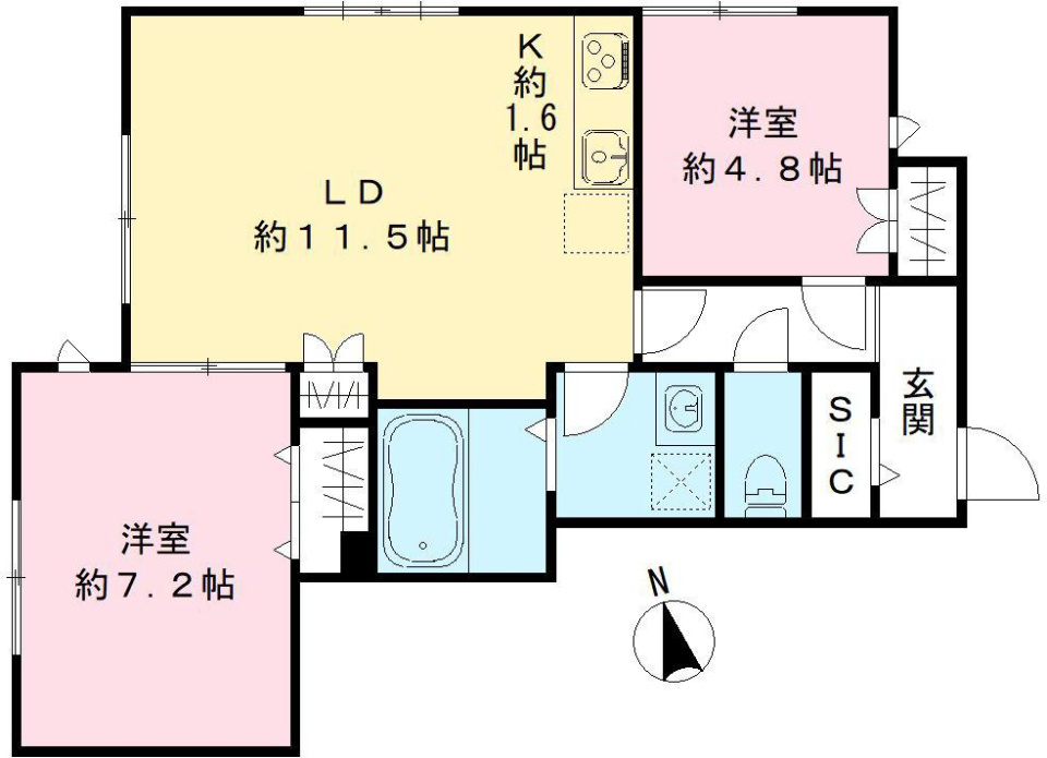 Fort Lee Yutenji（フォートリー祐天寺）101号室 [新築]の間取り図