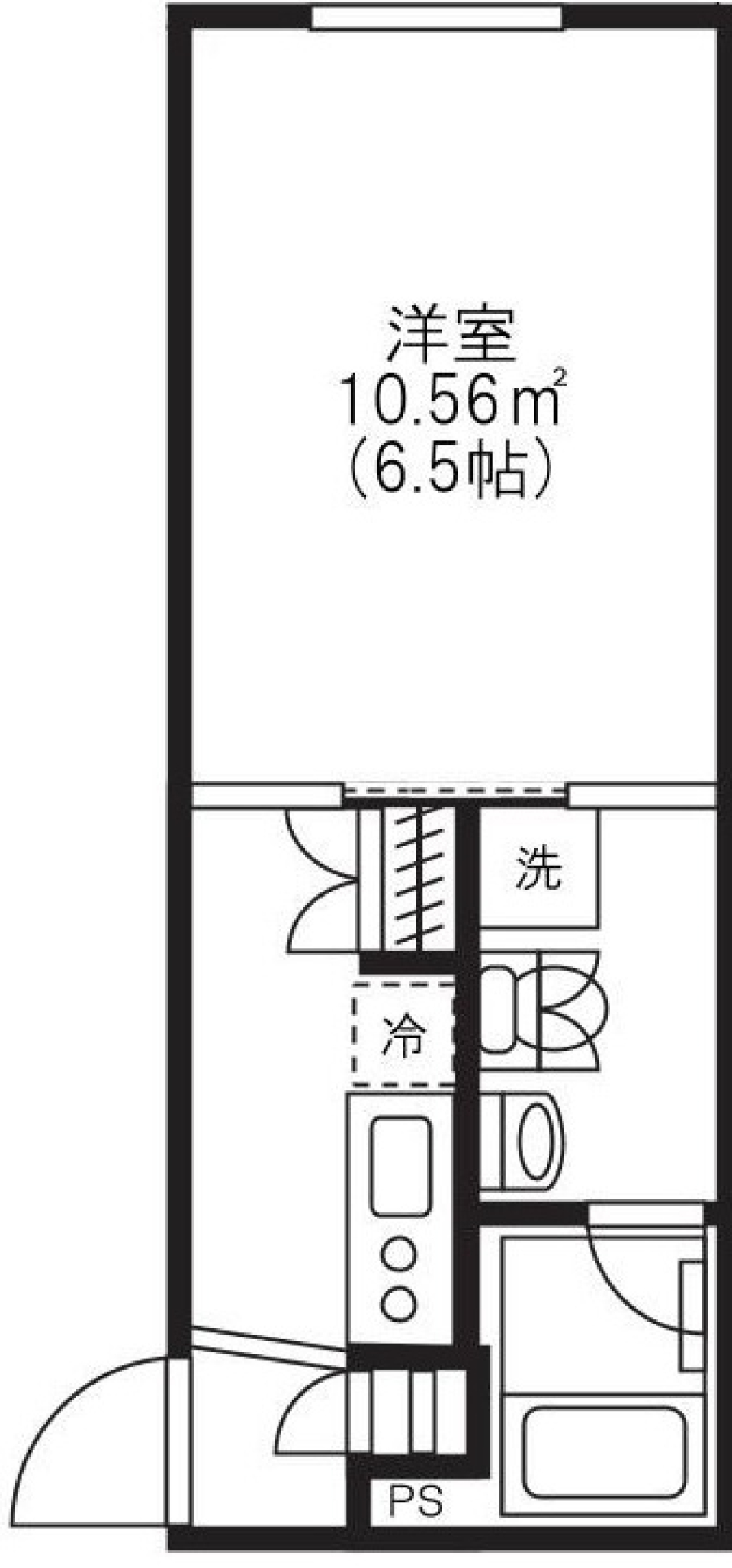 コンクリートの呼吸を感じての間取り図