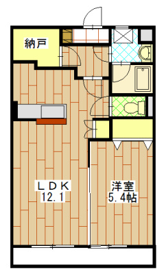 ひとり暮らしには十分な広さでふたり暮らしもおすすめ。