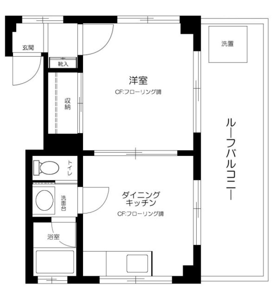 “ちょっと”レトロで良いとこどりの間取り図