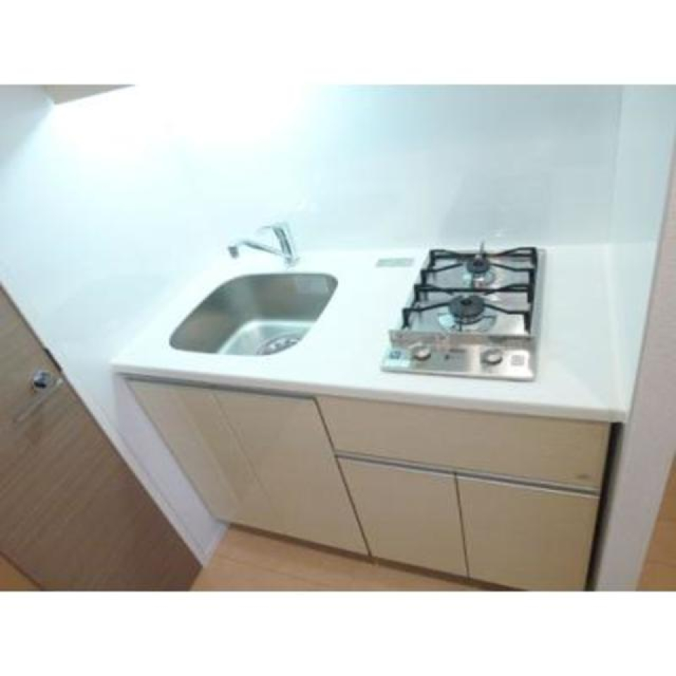 コンロは２口コンロ！
※写真は同タイプ住戸です。