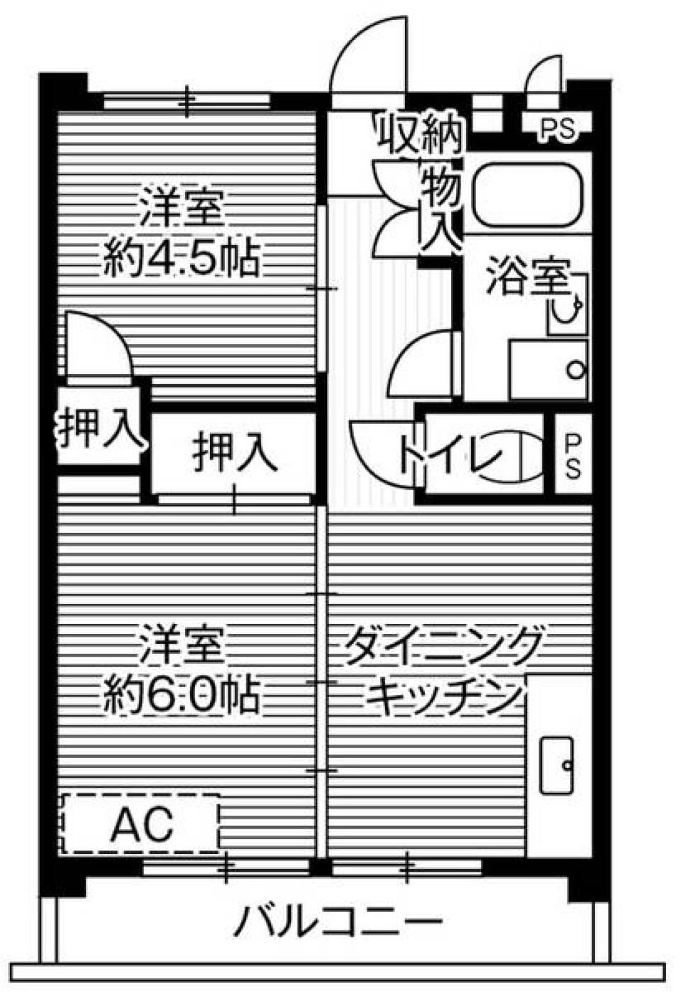 ビレッジハウス向台タワー1号棟　0630号室の間取り図