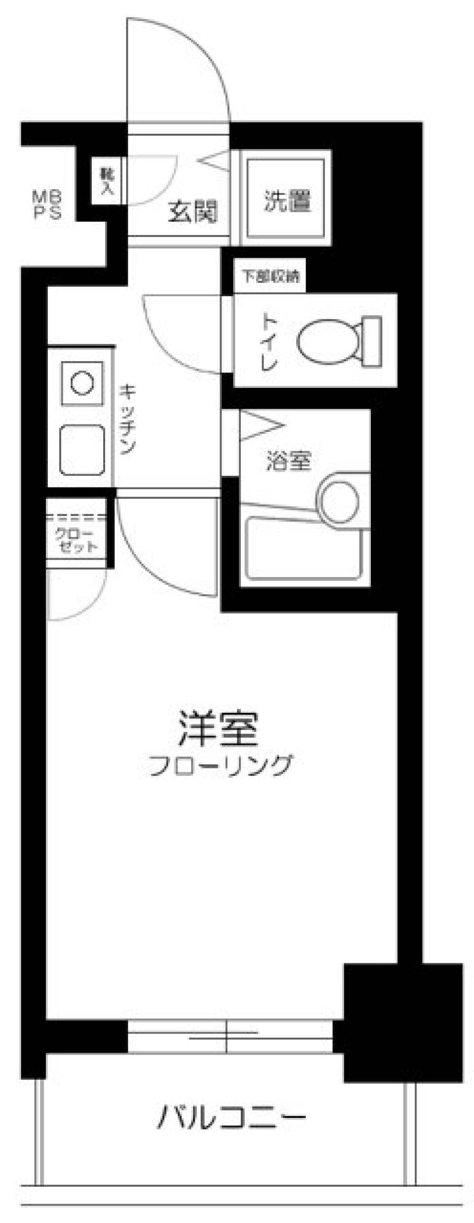 ナチュラルな陽射しを浴びての間取り図