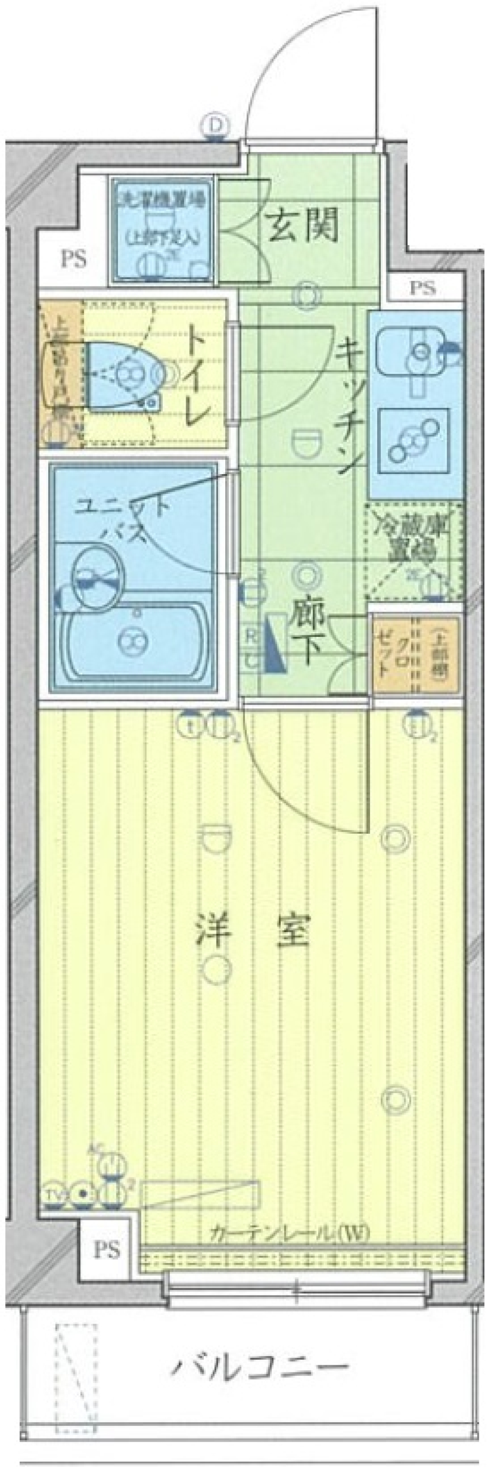 ルーブル武蔵関 209号室の間取り図