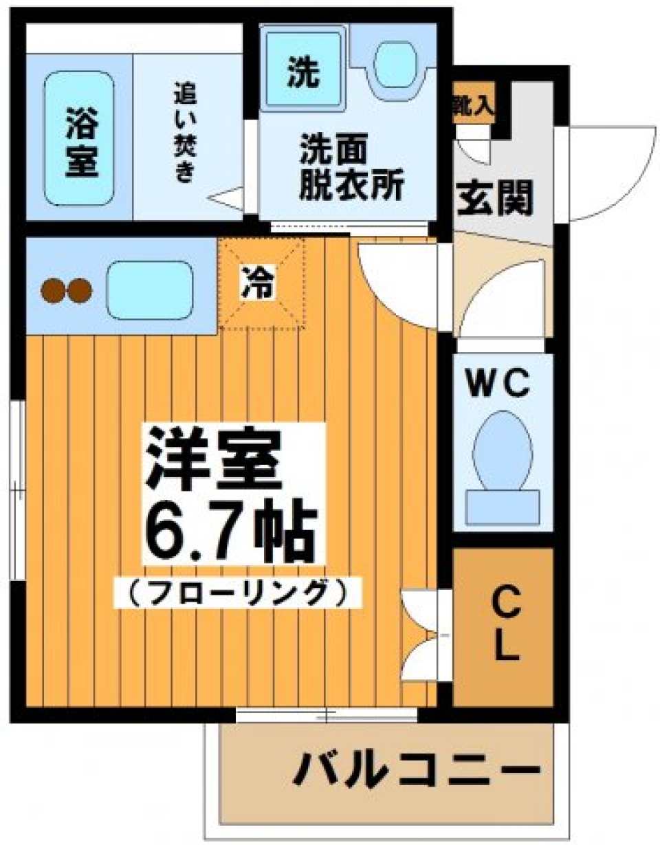 温かみのあるほっこりとした空間で毎日をの間取り図