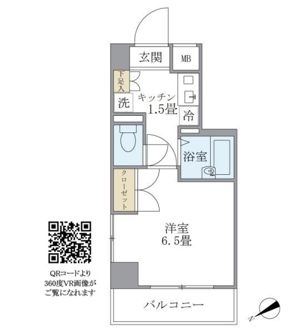 ＫＤＸレジデンス横浜関内　804号室の間取り図