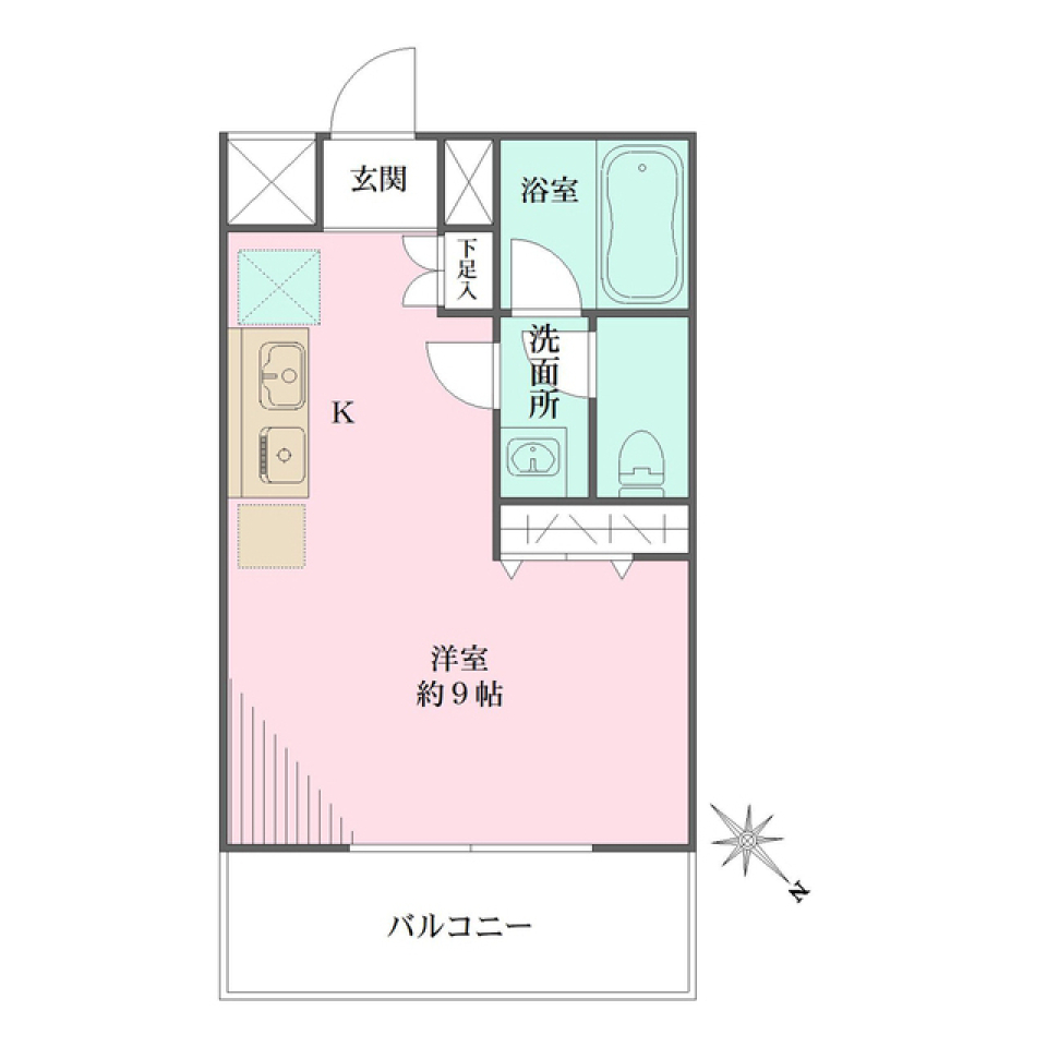 クリーンホームツルオカ 402号室の間取り図