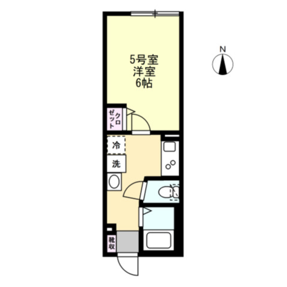 アース長津田　105号室［新築］の間取り図