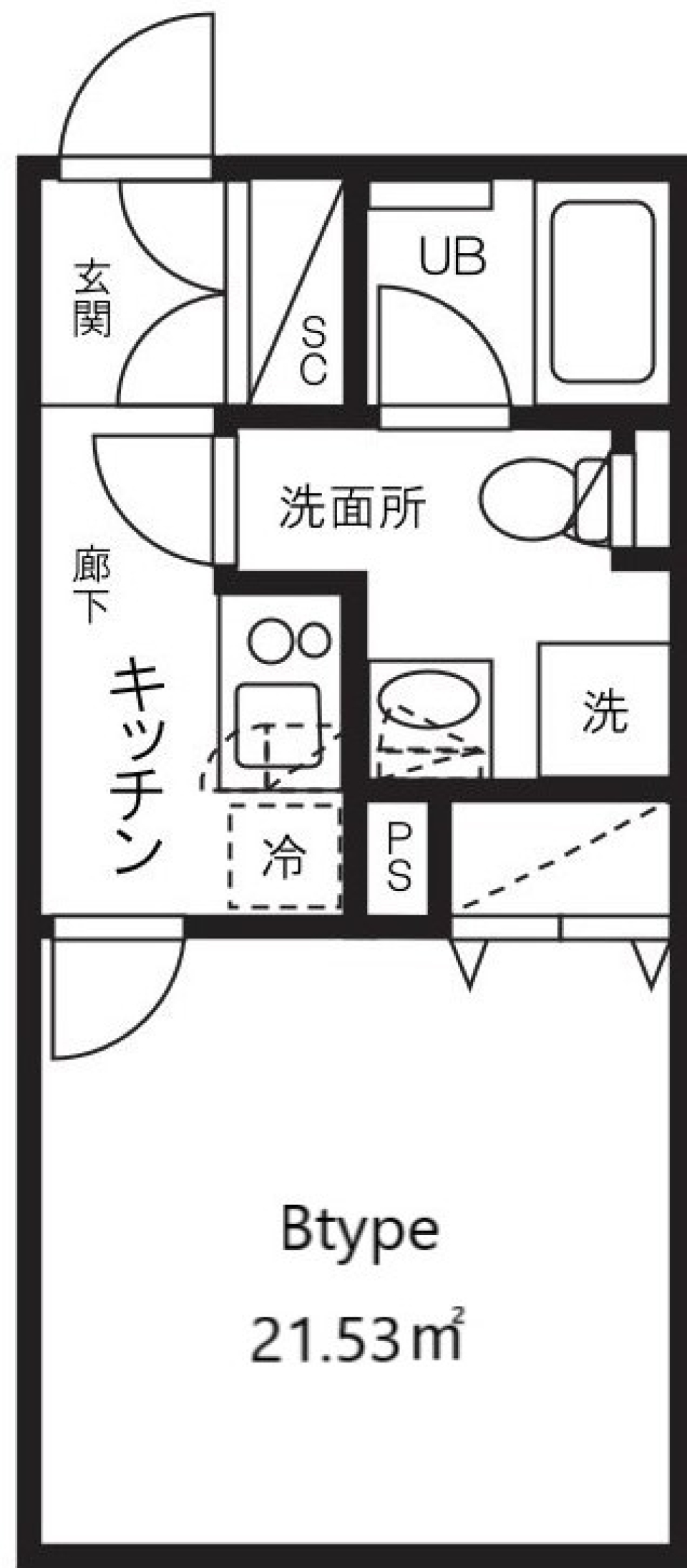 最上階の眺めを独り占め[新築]の間取り図