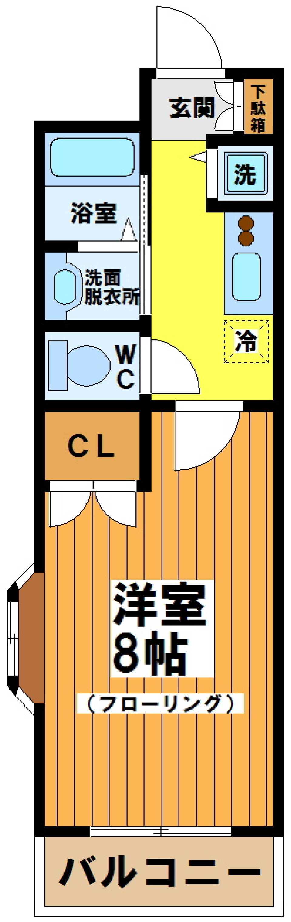 1Kの間取り