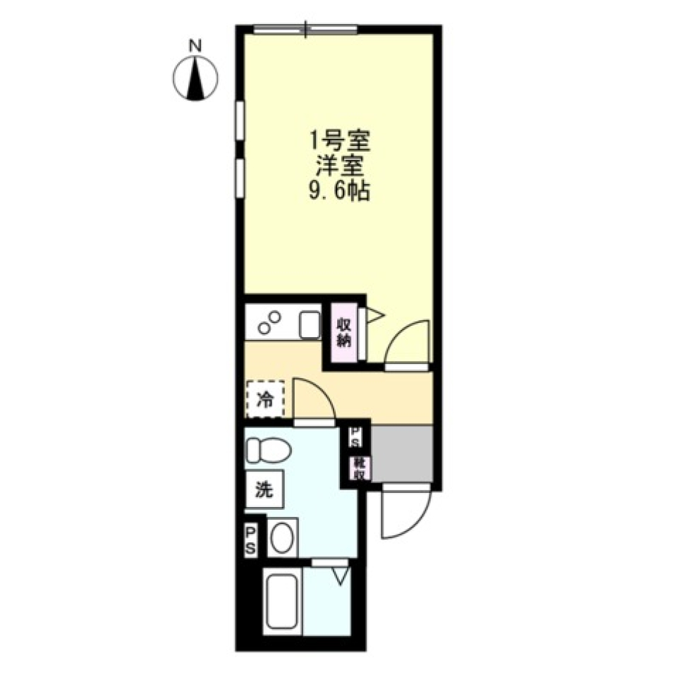 Lapel Melia　101号室の間取り図