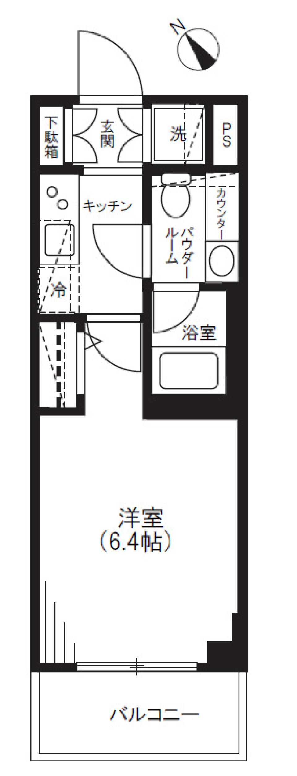 明るい日差しと愛犬の横顔［ペット可］の間取り図