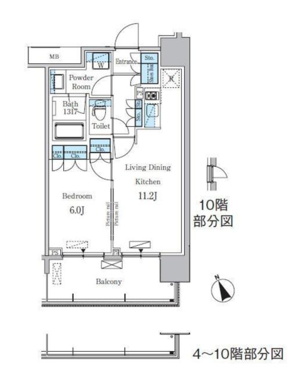 ゼロ距離浅草の間取り図
