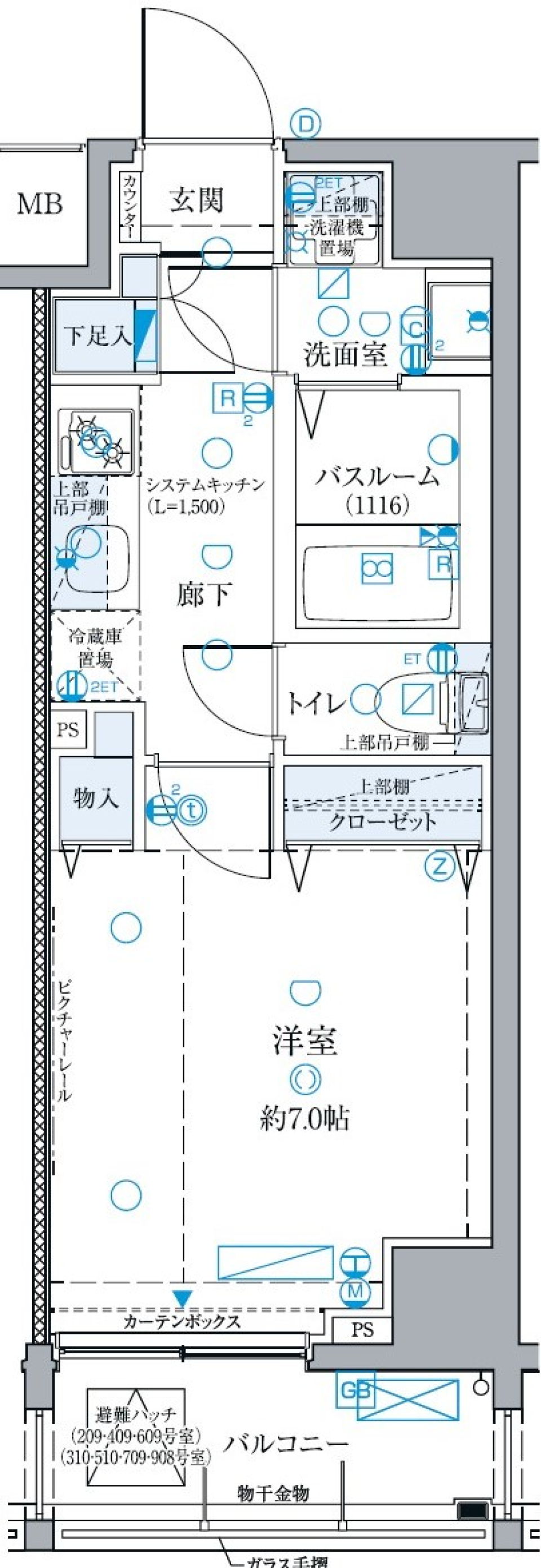 木のぬくもりに包まれての間取り図