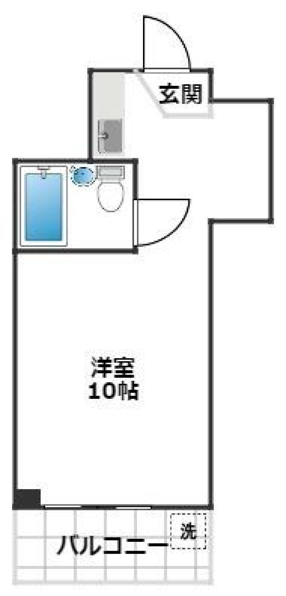 片桐ハイツ　107号室の間取り図