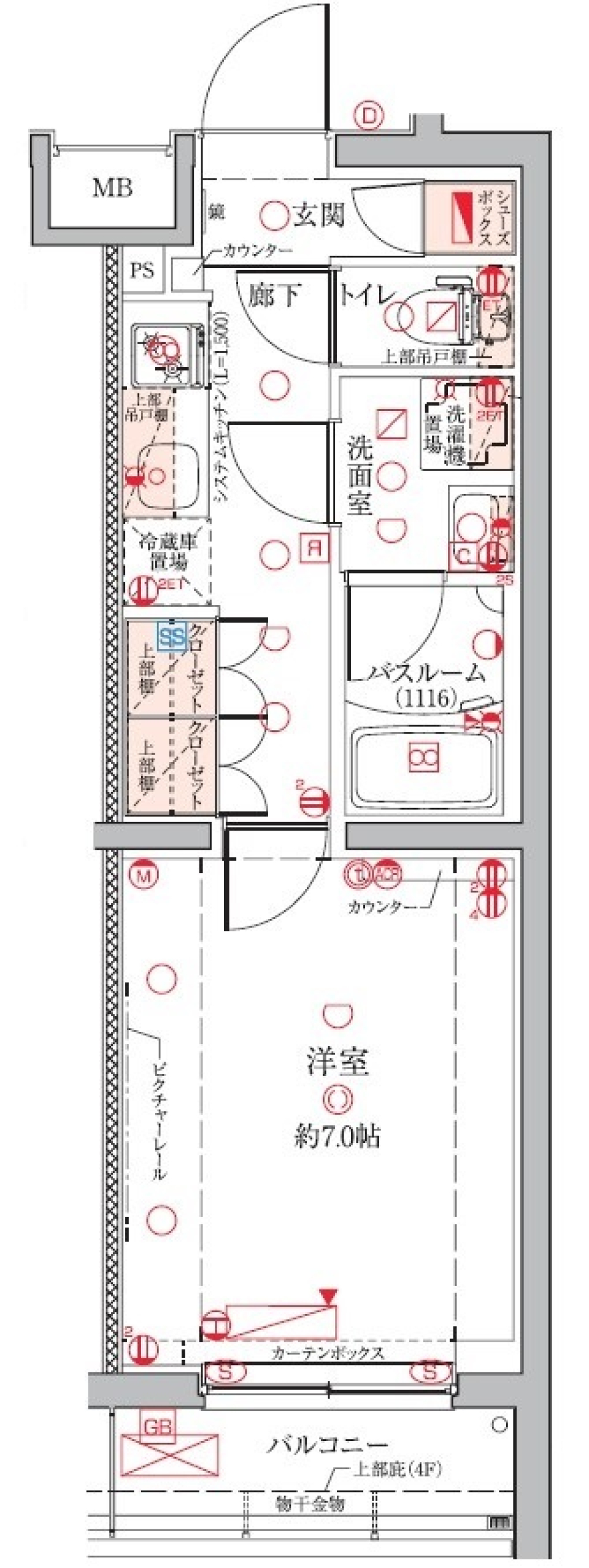 クレヴィスタ久が原　206号室［ペット可］の間取り図
