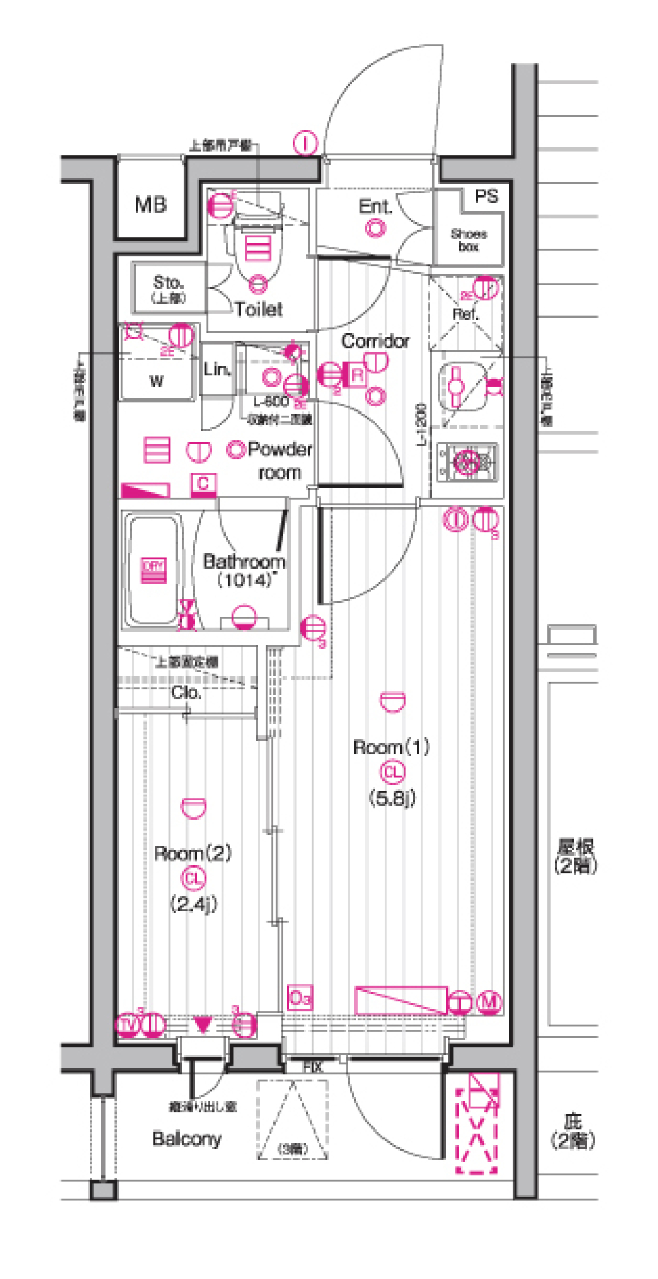 エンジェルナンバー３３３［ペット可］の間取り図