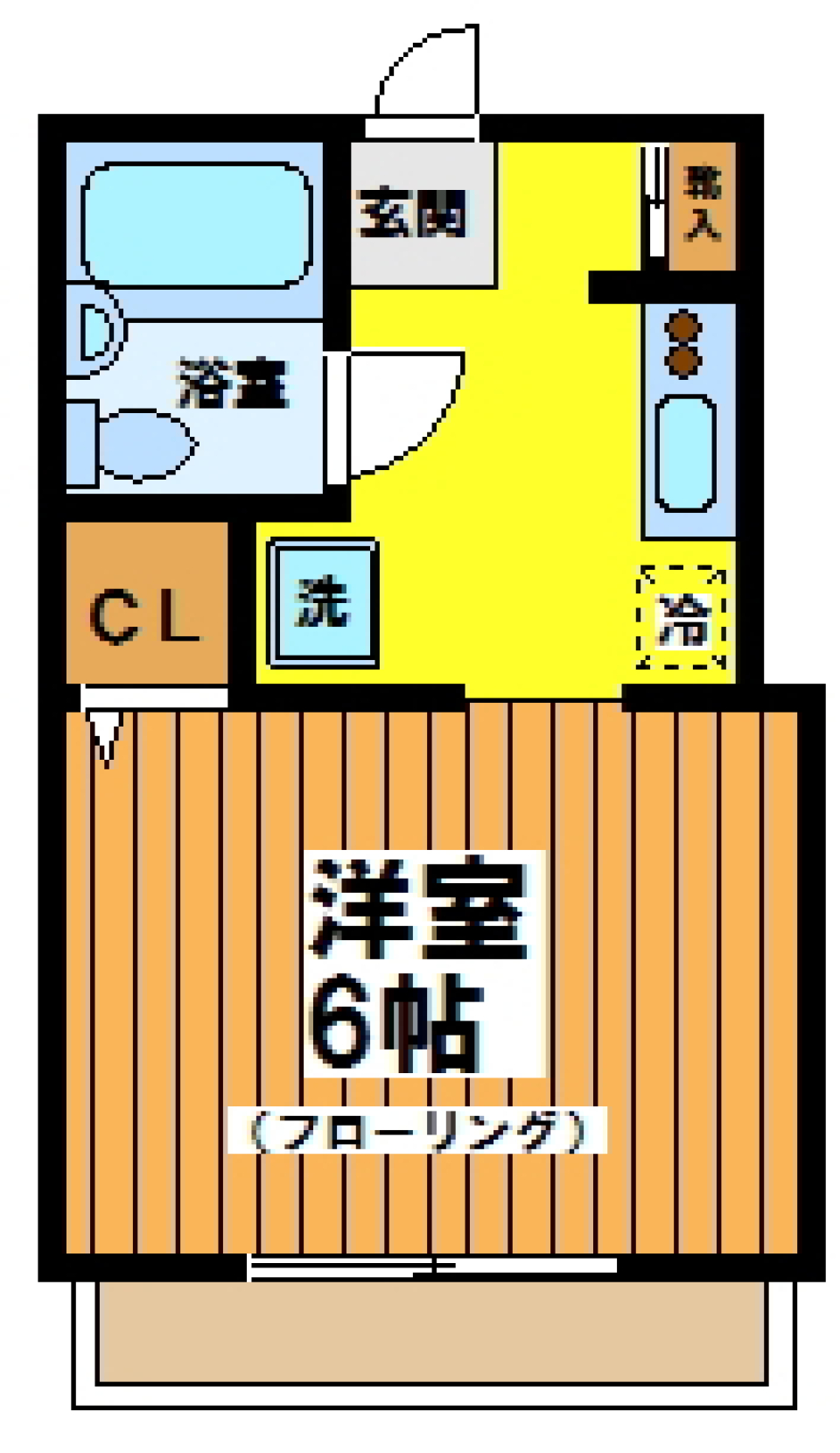 野口マンション　402号室の間取り図