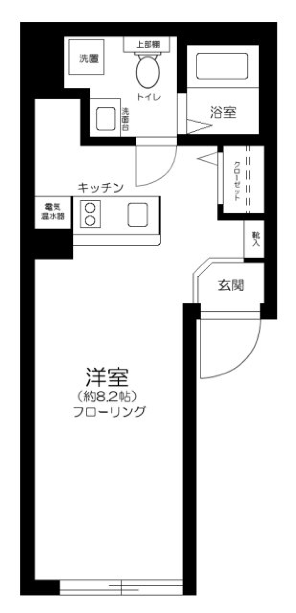 Ruygo Oshiage　5A号室の間取り図