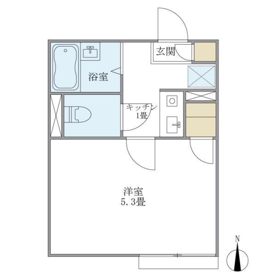 フェリーチェ祖師ヶ谷大蔵　104号室の間取り図