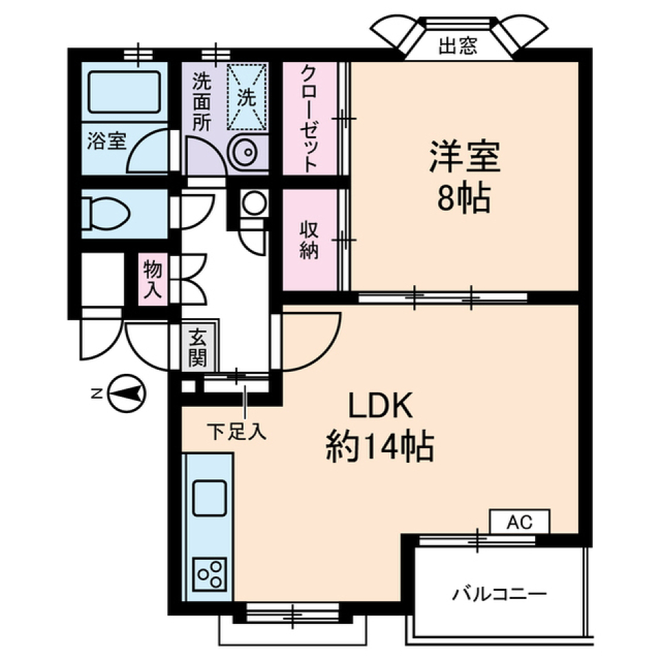 包み込んでくれる安心感［ペット可］の間取り図