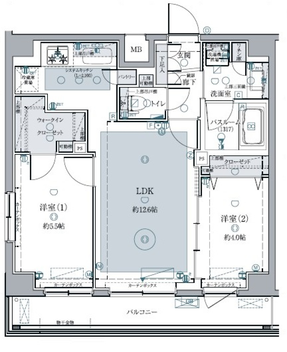 ふたり暮らしの手助けにの間取り図