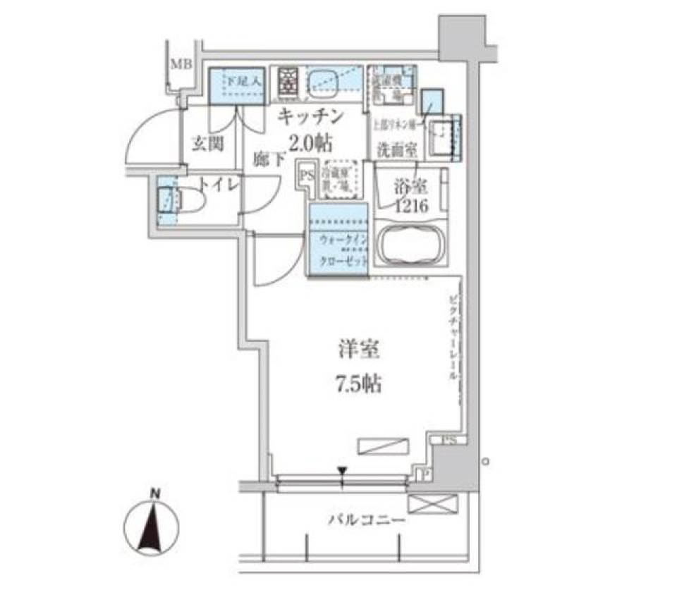 ひだまりの中の私とあなた［ペット可］の間取り図