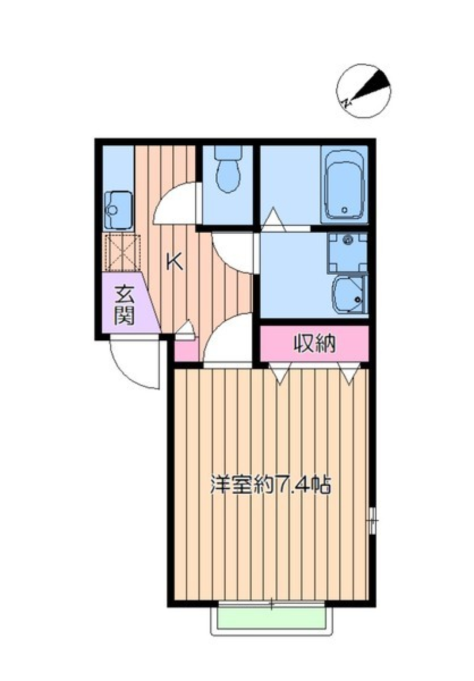 メゾングリシーナⅡ　101号室の間取り図