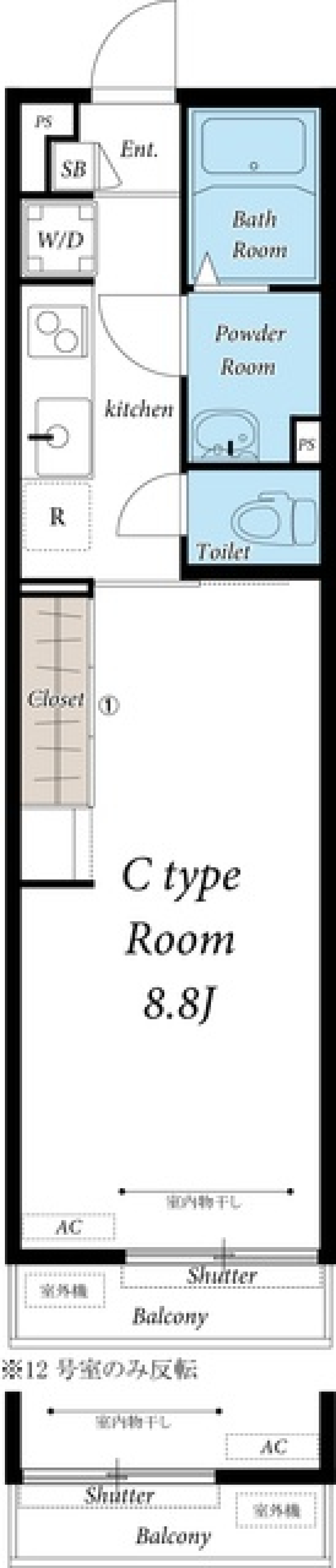 リブリ・Ｂｅｌｌａ　Ｖｉｔａ　１１１号室の間取り図