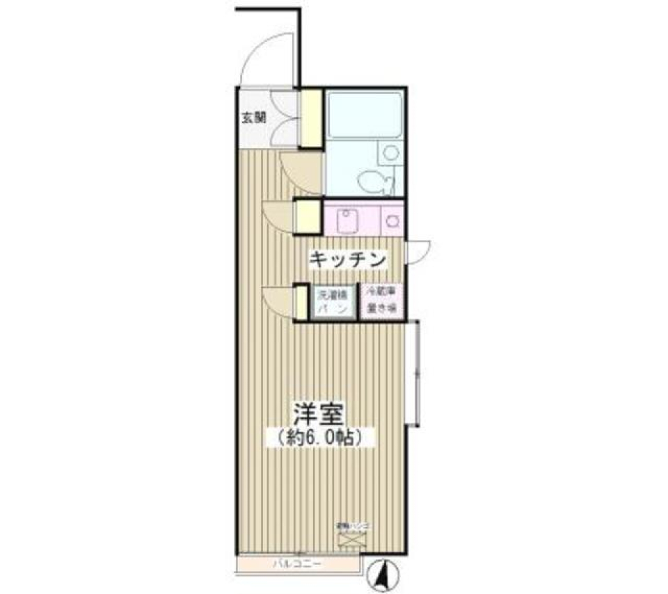 無骨なコンクリが私のスタイルの間取り図