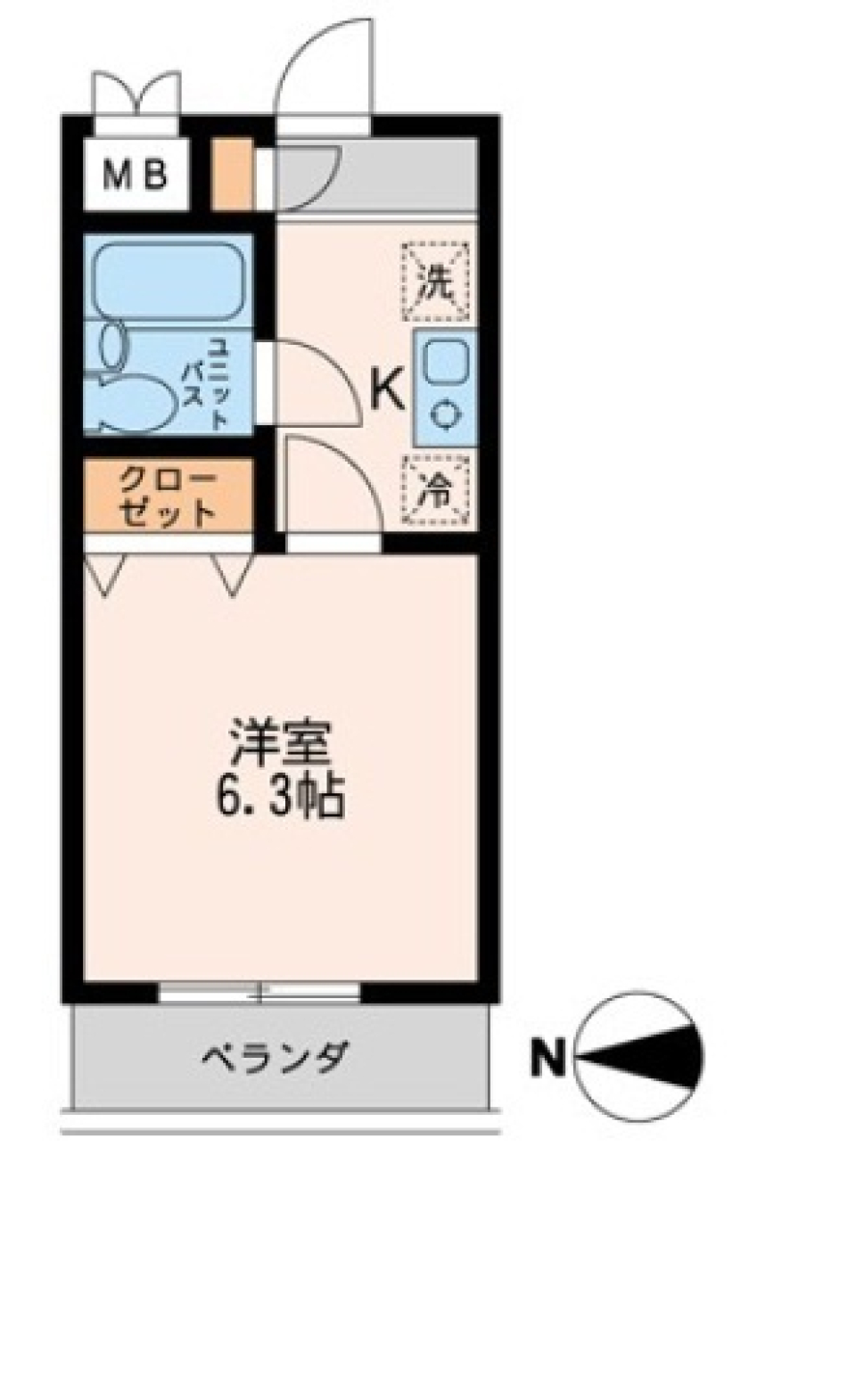 品川中延ステーションレジデンス　304号室の間取り図