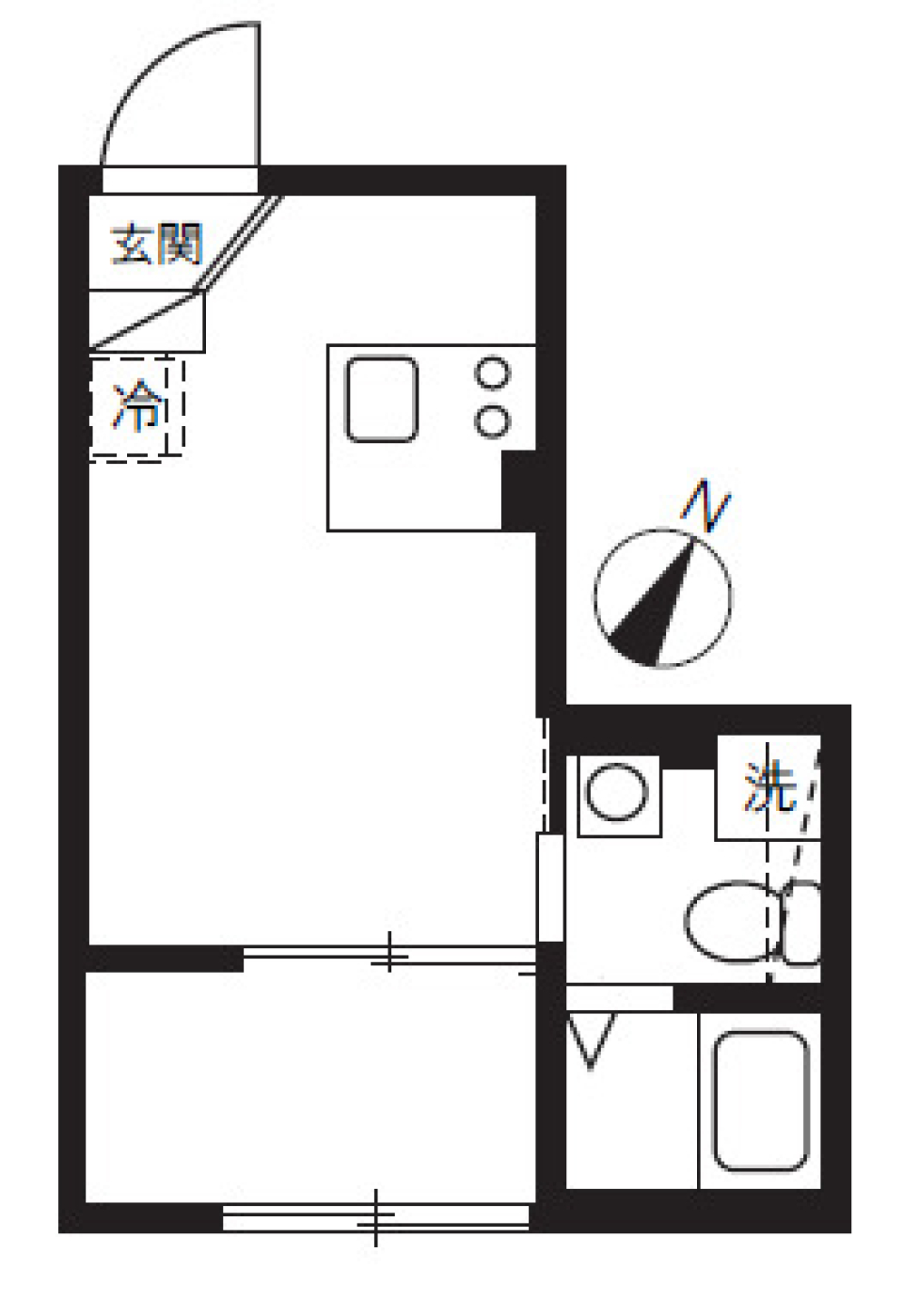 仮）大田区田園調布南18計画　１０２号室［新築］の間取り図