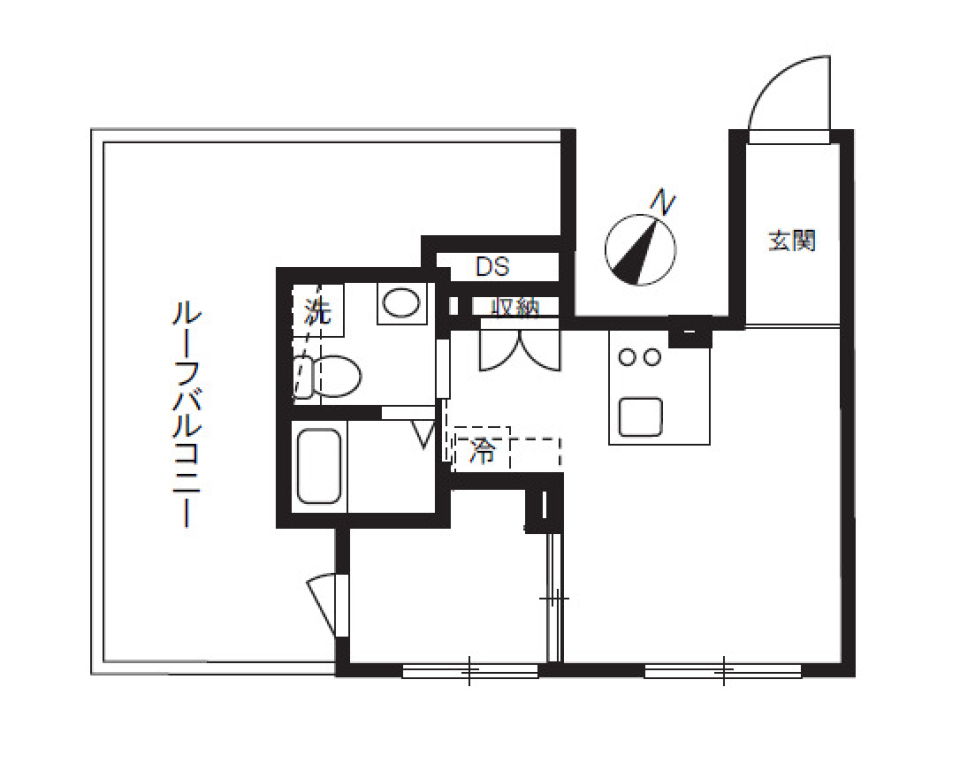 仮）大田区田園調布南18計画　４０３号室［新築］の間取り図