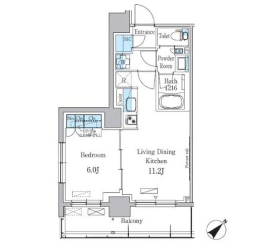 パークアクシス押上テラス　910号室の間取り図