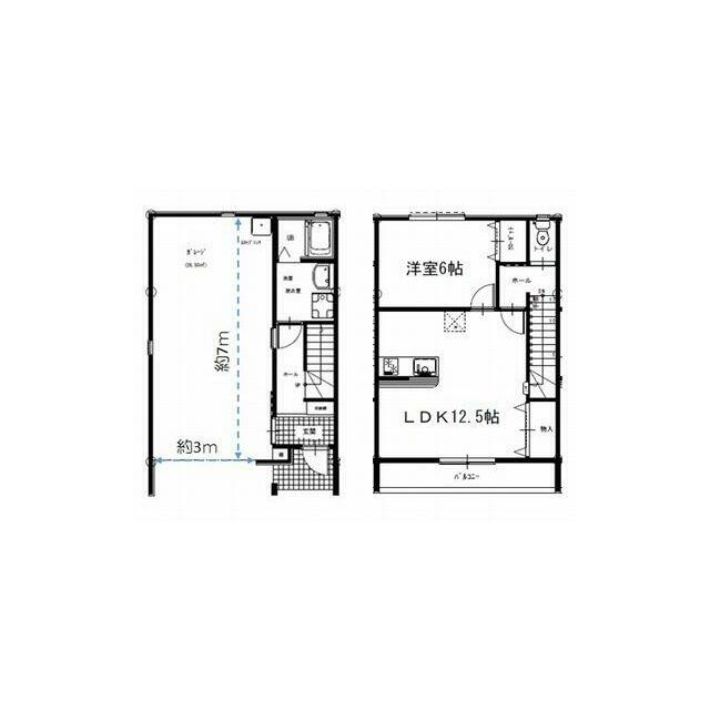 ひとり暮らしにゆったり1LDK。
カップルでも住めそう。