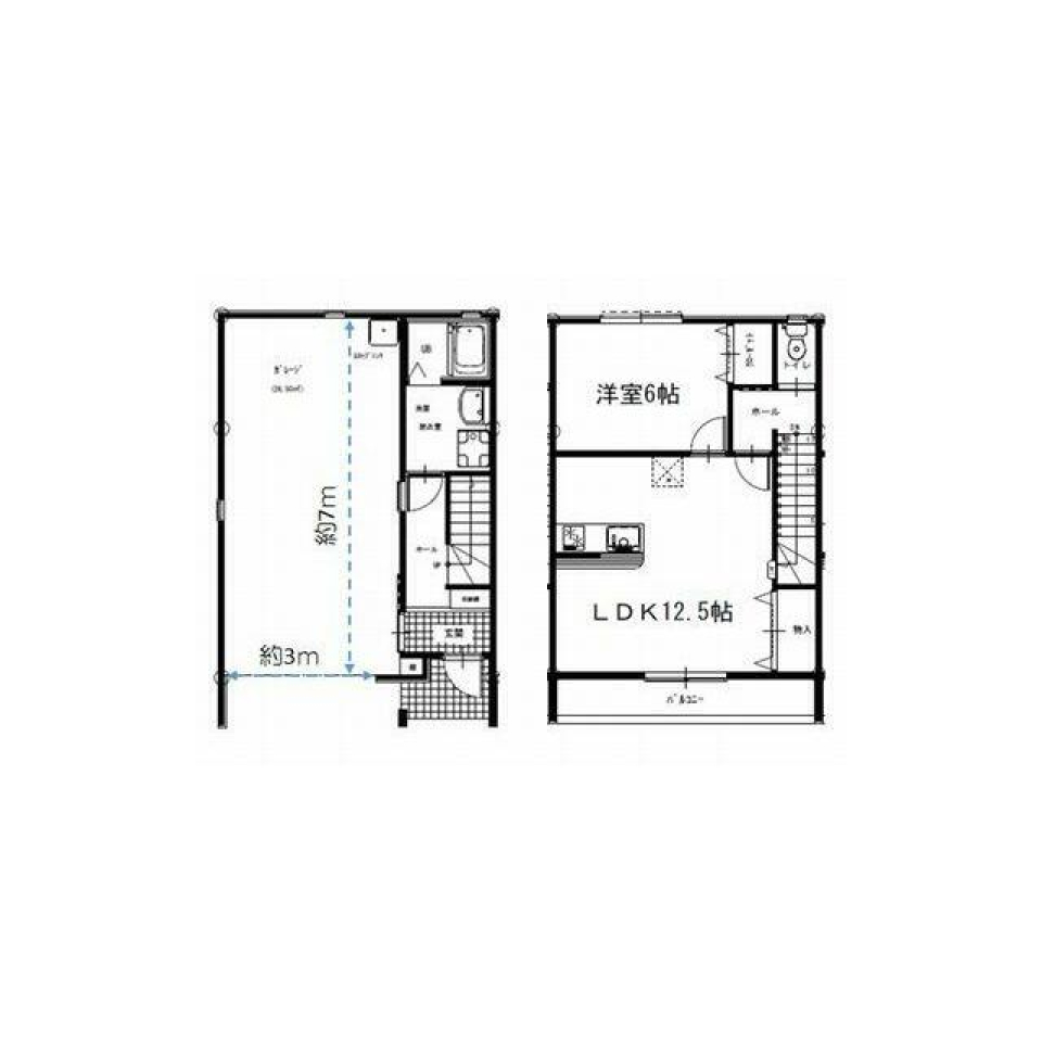 ひとり暮らしにゆったり1LDK。
カップルでも住めそう。