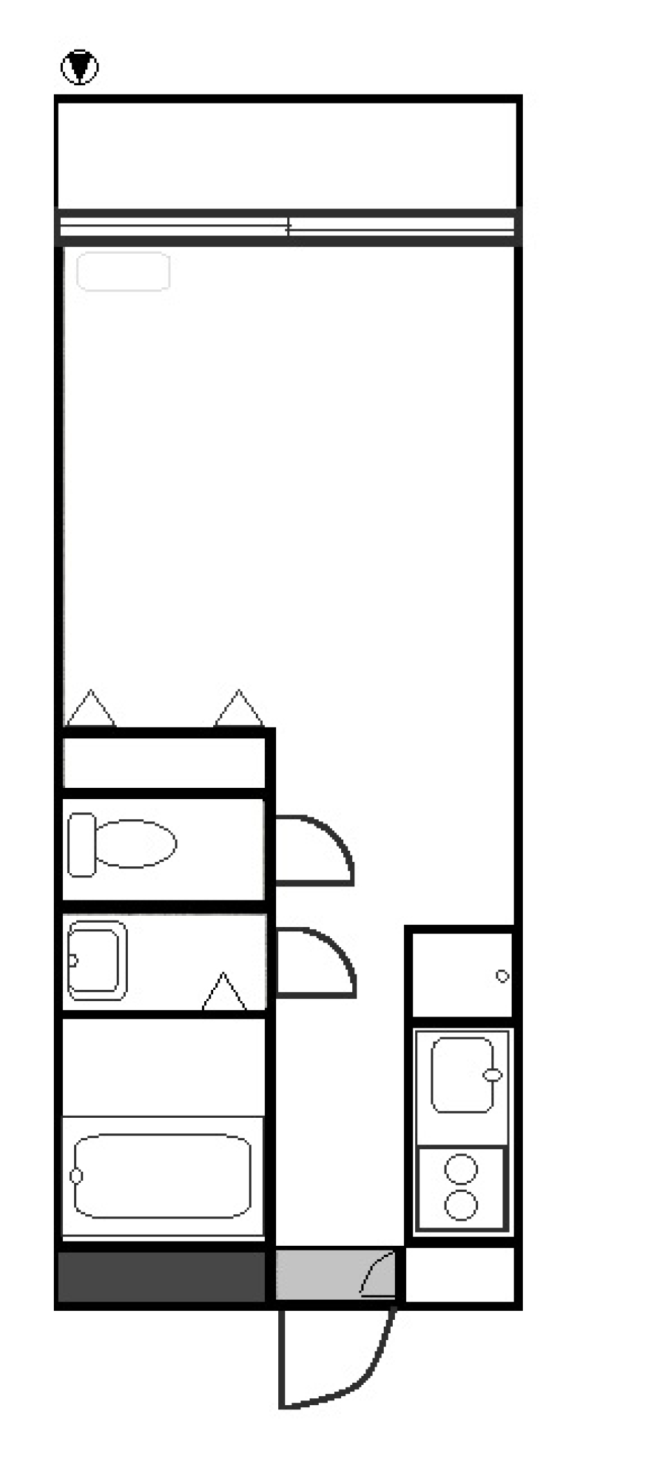 自由が丘オークヒル　１０２号室の間取り図