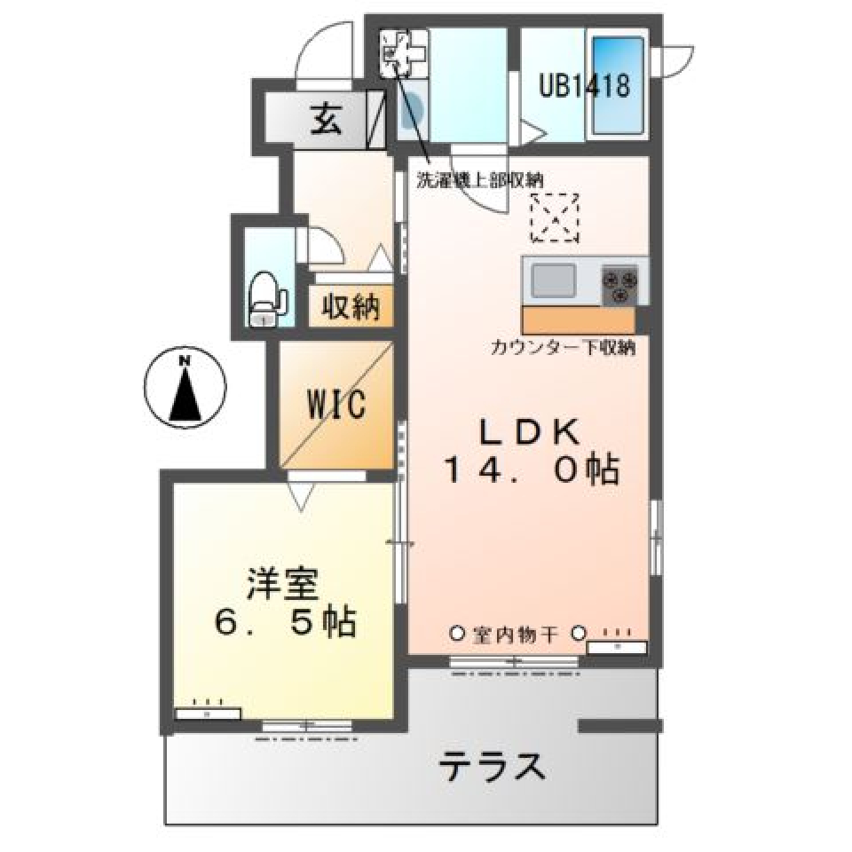 シンプルに、スタイリッシュに過ごすの間取り図