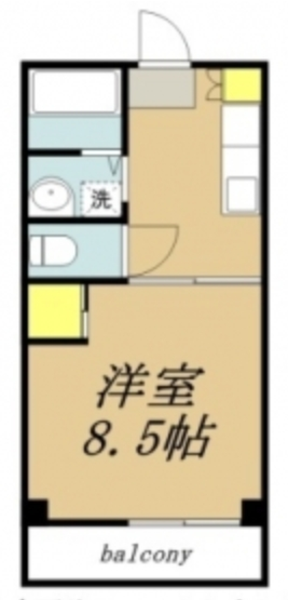 サニーハイホーム　205号室の間取り図