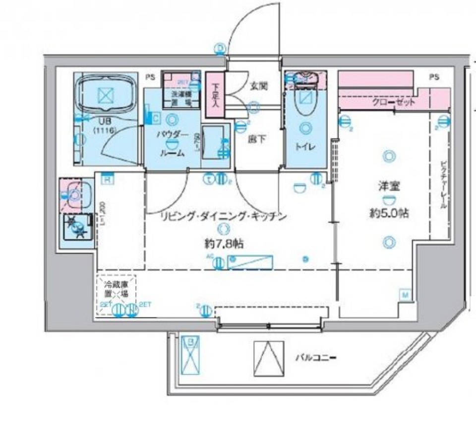 ジェノヴィア桜上水Ⅱ　305号室［新築］［ペット可］の間取り図